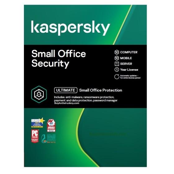 Buy @ Price 4250 Rs - Kaspersky Small Office Security for 10 Users + 10  Mobile + 1 Server Online